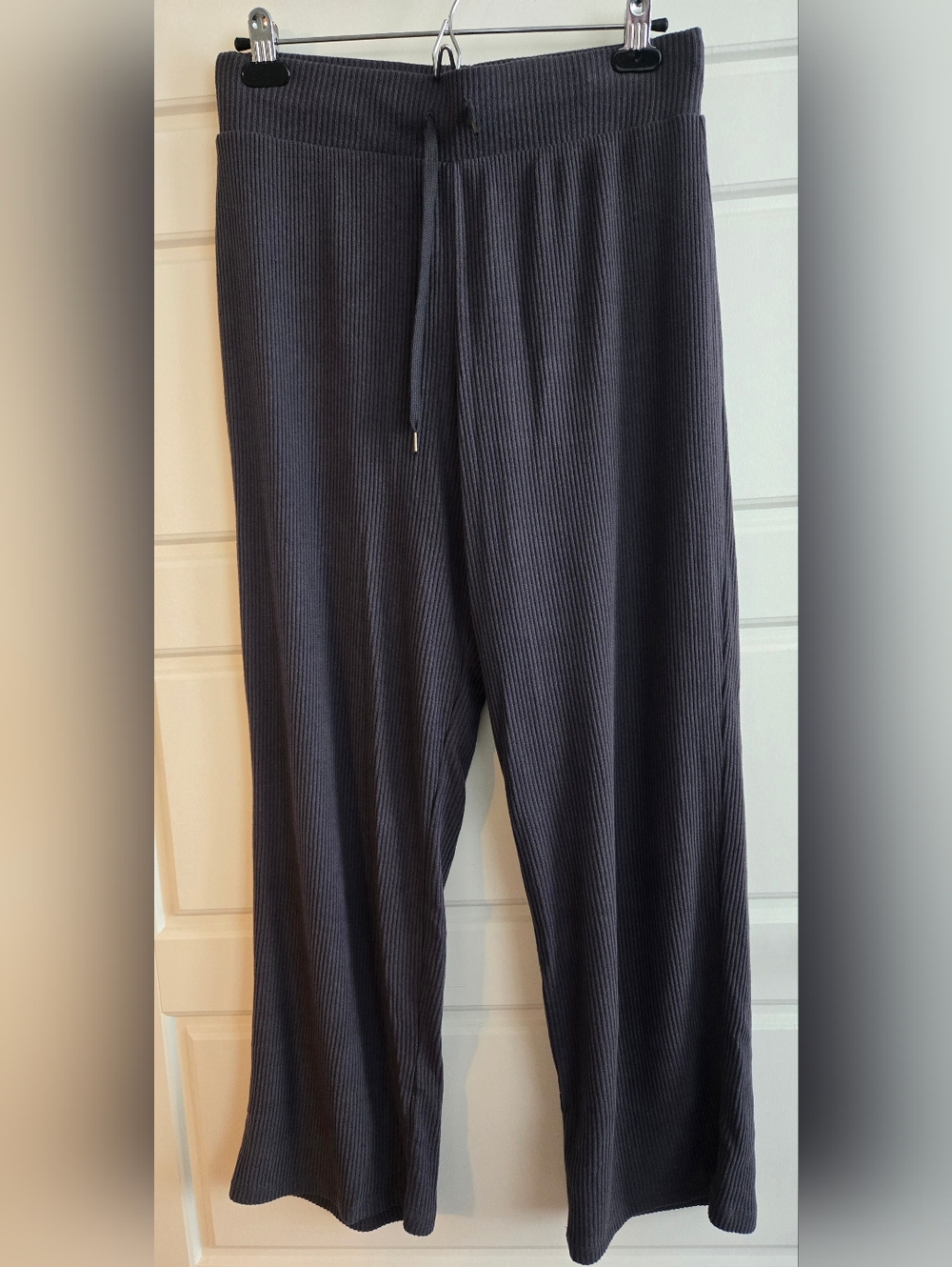 Honeydew Women's Charcoal Gray Rib Lounge Sleep Pants M Super Soft Flowy Cimfy